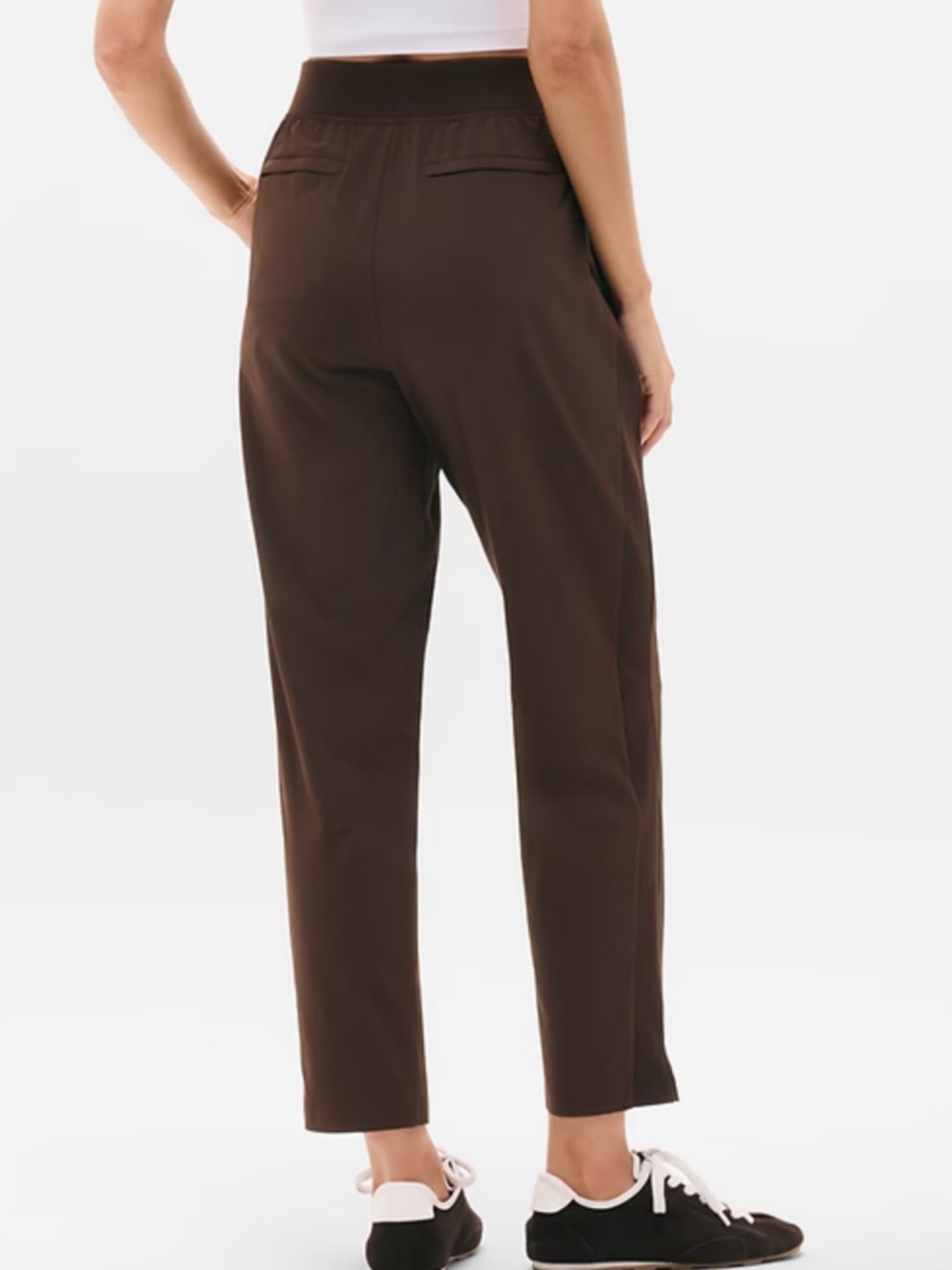 Athleta Brooklyn Mid Rise Ankle Pant in Woodland Brown - Picture 3 of 7